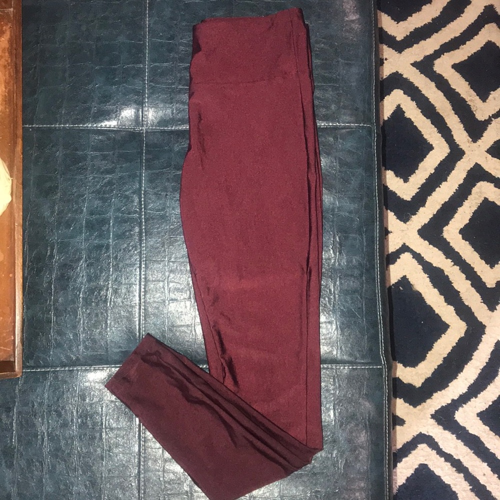 Forever21 maroon leggings